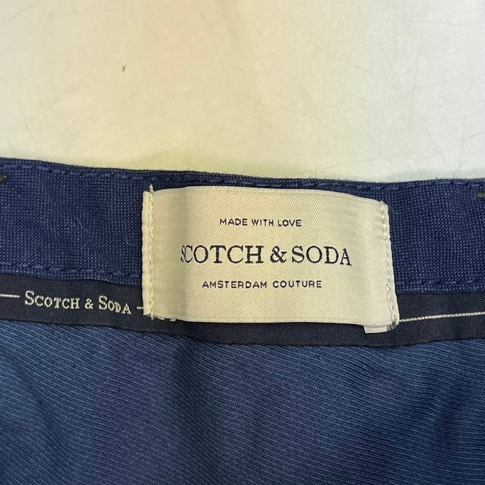 Scotch & Soda Mens Olive Green Chino Shorts Amsterdam Couture Cotton Twill - Picture 9 of 16